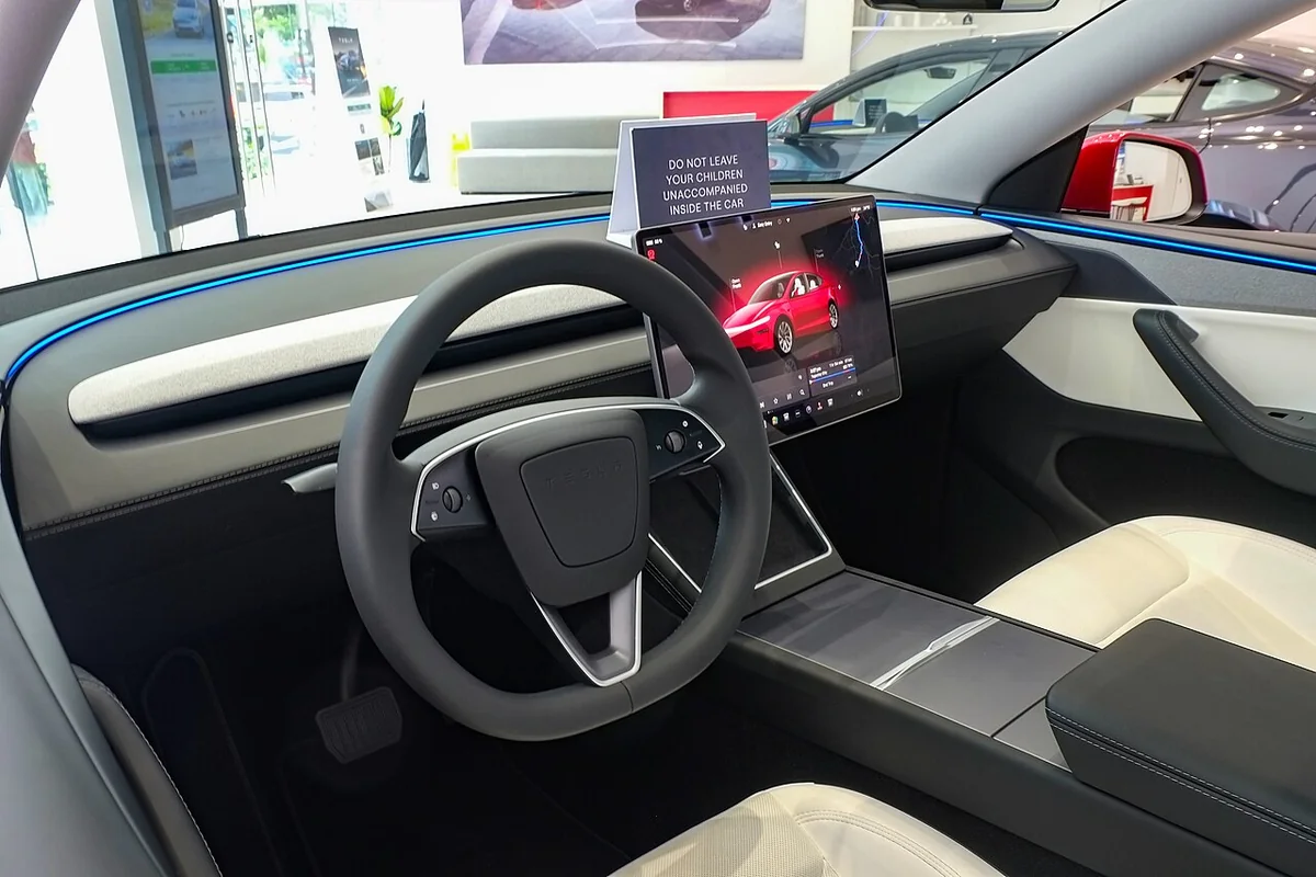 Representative Tesla Model Y interior